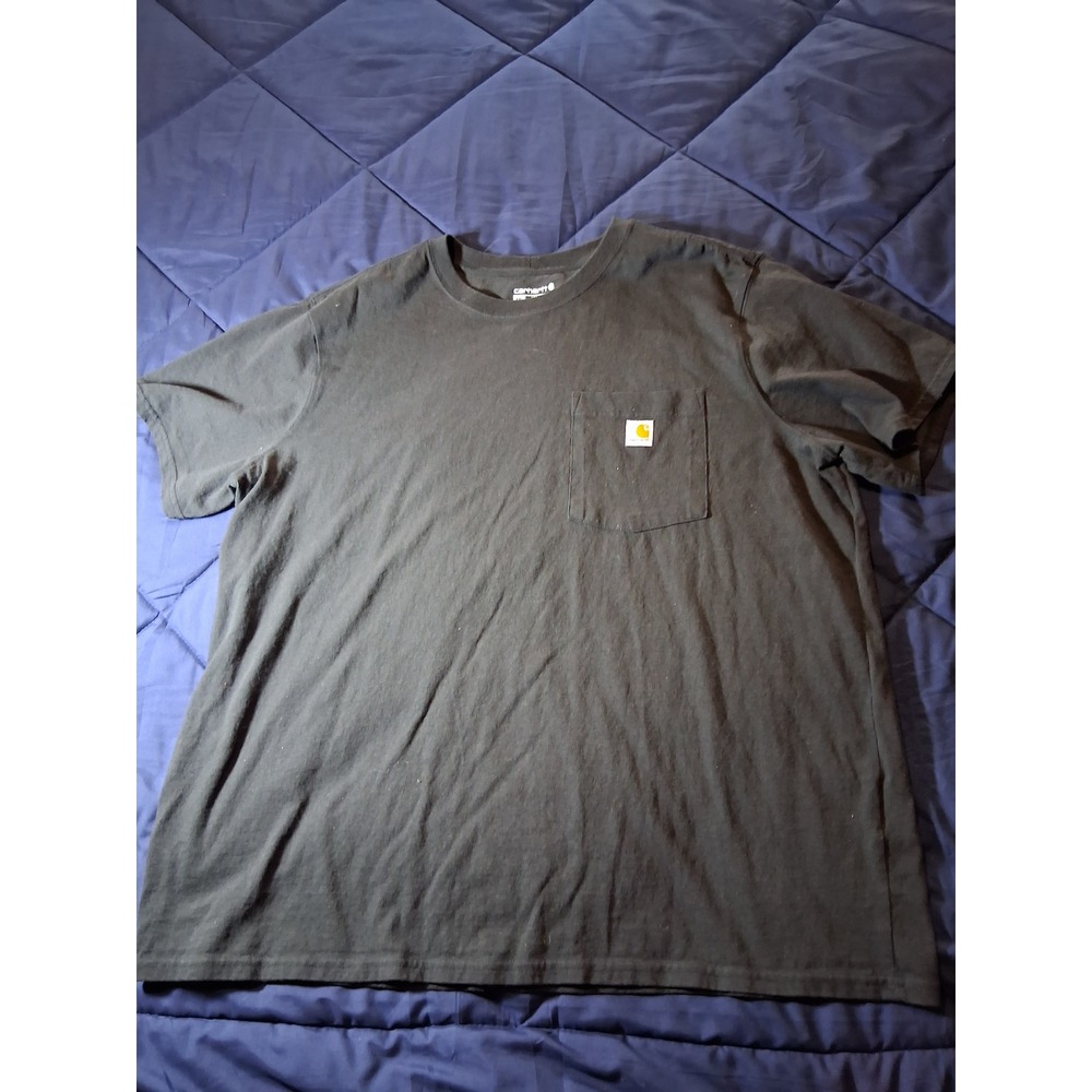 Carhartt Men Black Loose Fit‎ Heavyweight Short Sleeve Pocket T-Shirt XXL K87